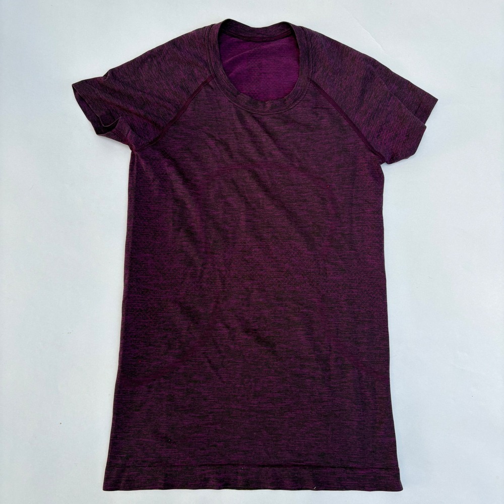 Lululemon Swiftly Tech Short Sleeve 2.0 Shirt Heathered Dark Magenta Purple